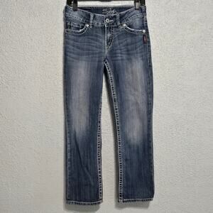 Silver Jeans Womens Suki Capri Low Rise Y2K 90's Size 5 Embroidered Streetwear